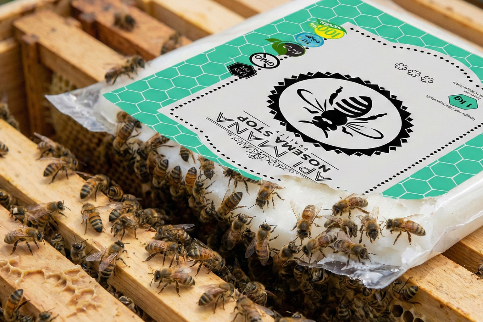 Cukrové těsto Apimana Nosema Stop: opora pro včelstva – honeybee nosema sir5 cl3