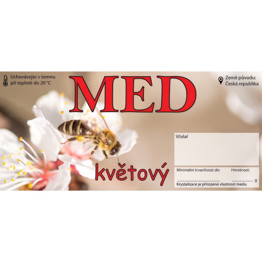 Etiketa MED - květový, typ 4