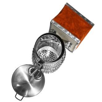 Dýmák (kuřák) - velký - dlouhý - kulatý s ultra klecí