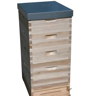 Včelí úl Dadant 1x(285) + 3x2/3(159) - 10 r. - cink