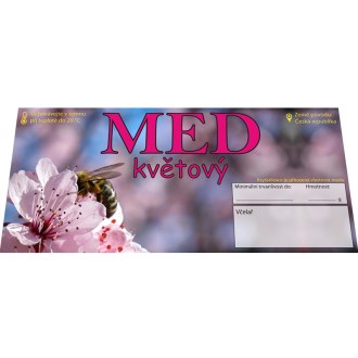Etiketa MED - květový, typ 2