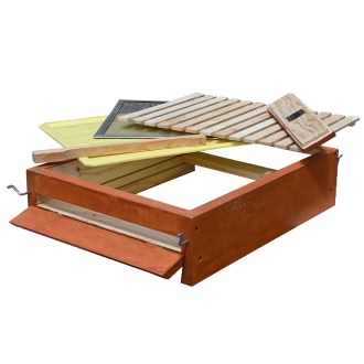 Celozasíťované varroa dno - Langstroth - komplet, nabarvené