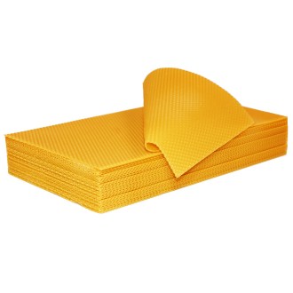 Mezistěny z včelího vosku 42x27,5 - 400x250 mm