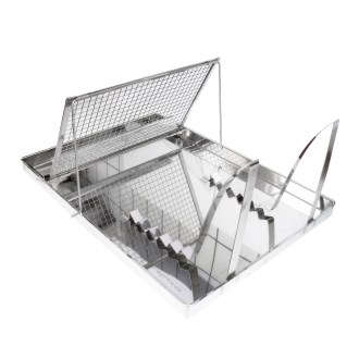 Odvíčkovací talíř Swiss Biene - velký s odk. - nerez