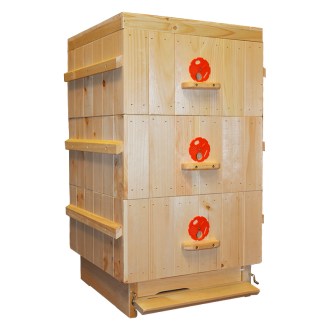 Včelí úl JaHan 39 x 24 (L) palubkový, zateplený - 3 nástavky - 3 cm