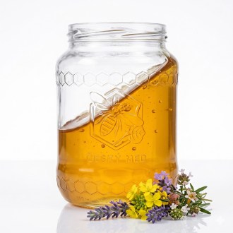 Sklenice Med 770 ml/1kg medu - 8,2 Kč/ks OSOBNÍ ODBĚR ÚJEZD
