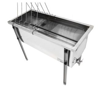 Odvíčkovací stůl Lysoň Optima - nerezová vana - P 75cm 39 x 24