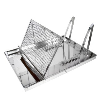 Odvíčkovací talíř Swiss Biene - velký s odk. - nerez