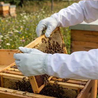 Včelařské rukavice vepřovka vel. 6-12